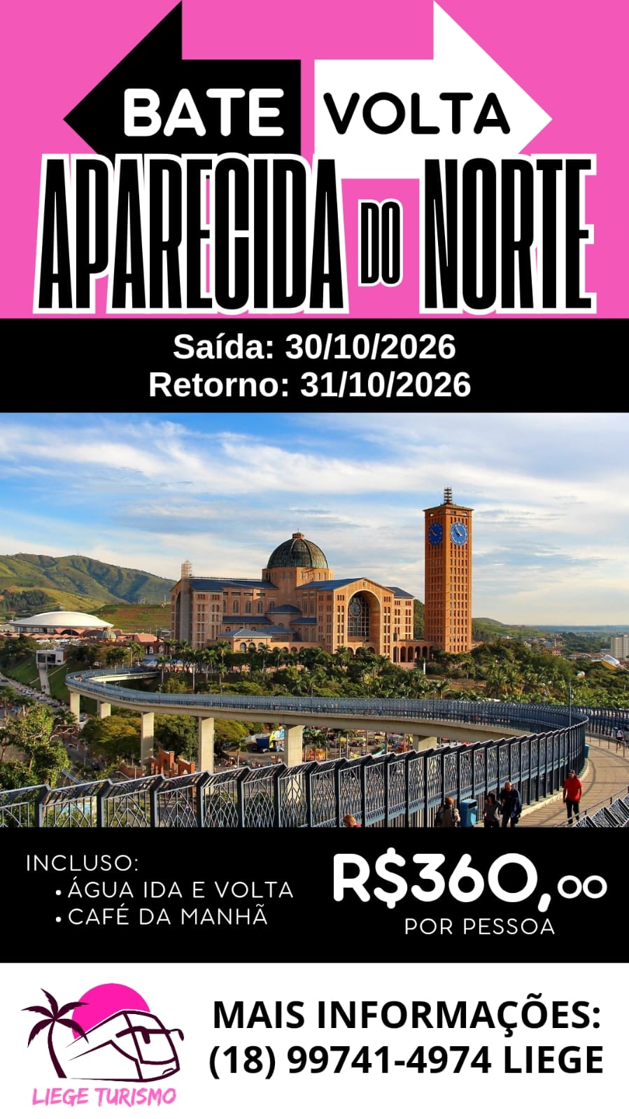 Aparecida do norte AGOSTO 2026